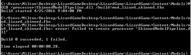 monogame visual studio game exe does not exist
