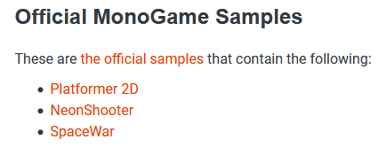 Screenshot_2021-01-07 Samples Demos MonoGame Documentation