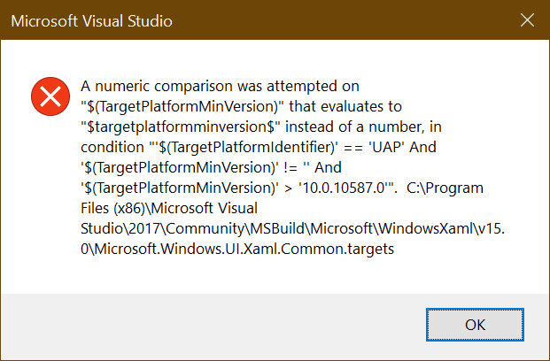 uwp visual studio 2017 community edition